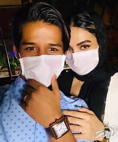 جدیدترین عکس لو رفته از همسر مهدی قائدی ! - باز با لباس جذب !